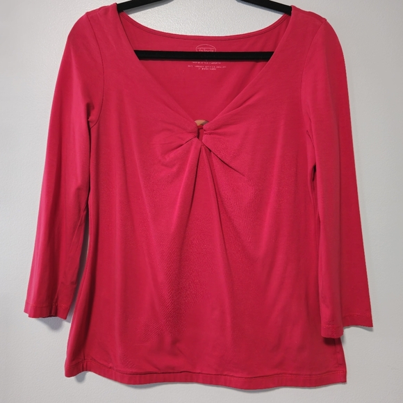Talbots Tops - Talbots Red 3/4 Sleeve Blouse, Size S